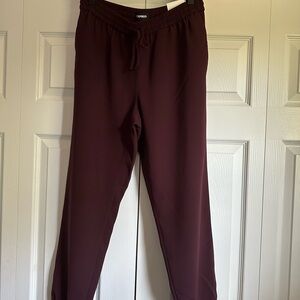 Express Burgundy Jogger Pantsuit